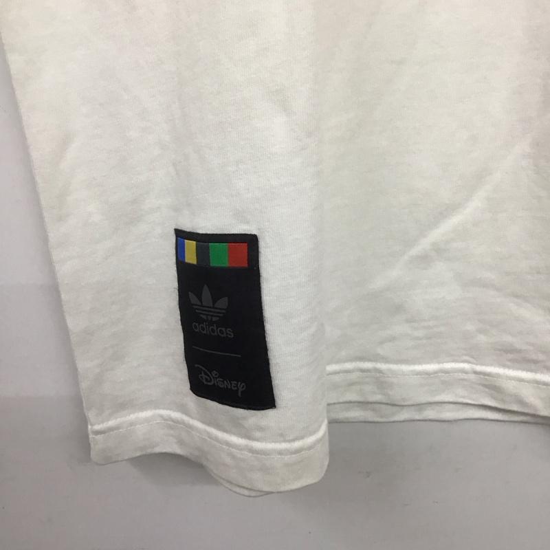 アディダス adidas Tシャツ 半袖 gp6478 半袖カットソー クルーネックカットソー L ロゴ、文字 白 / ホワイト / メンズ USED 古着 中古 10138759