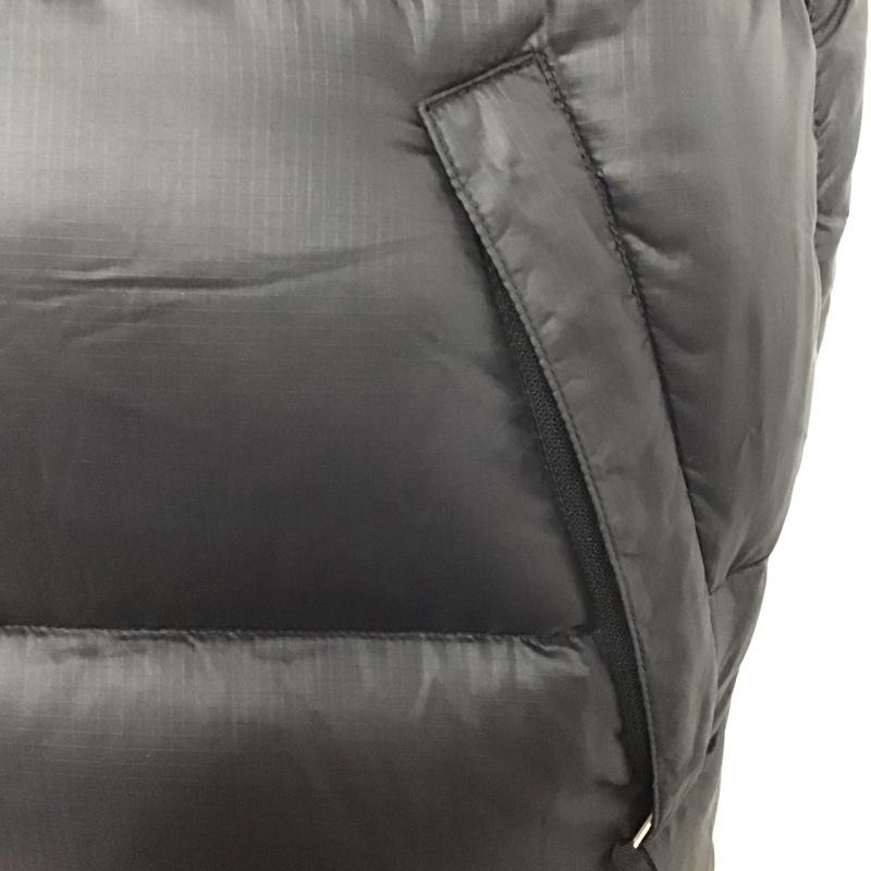 ザノースフェイス THE NORTH FACE ベスト ベスト ダウンベスト ノースリーブカットソー ジップアップジャケット M ロゴ、文字 黒 / ブラック / メンズ USED 古着 中古 10122132