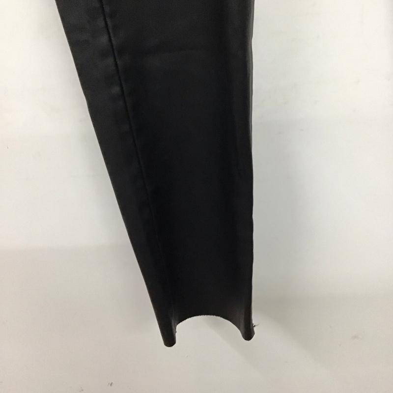 ザラ ZARA パンツ ワークパンツ、ペインターパンツ フェイクレザーパンツ スリムパンツ ストレッチパンツ XS 無地 黒 / ブラック / レディース USED 古着 中古 10136788