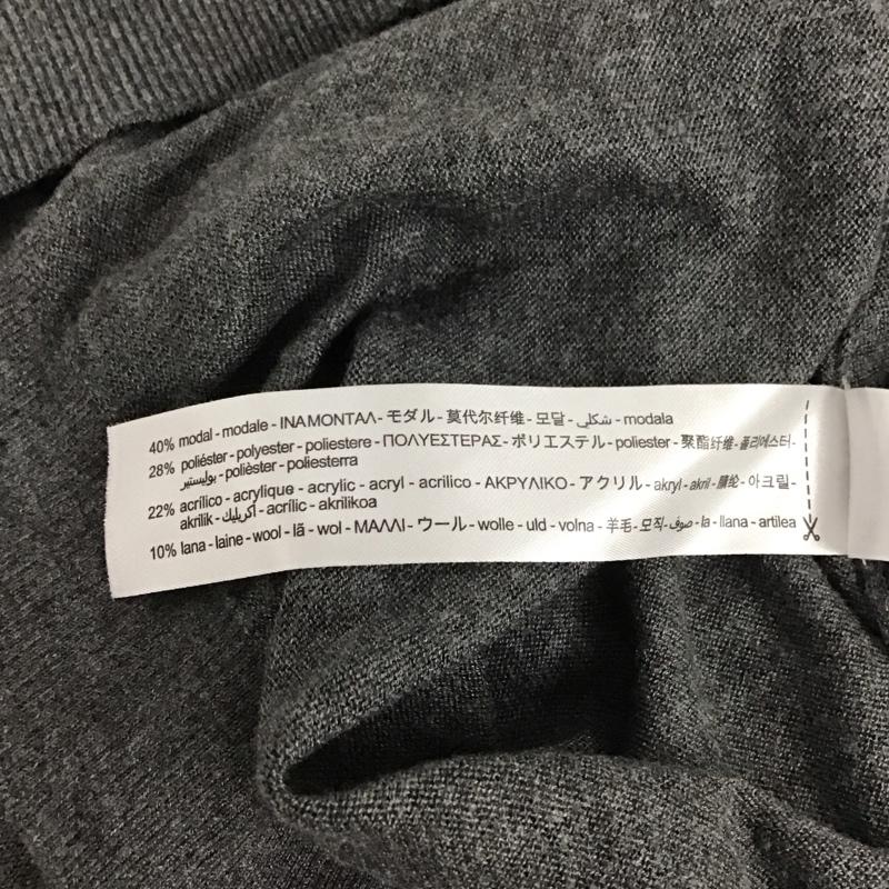 ザラ ZARA ニット、セーター 長袖 5755/100/809 M 無地 灰 / グレー / レディース USED 古着 中古 10133681
