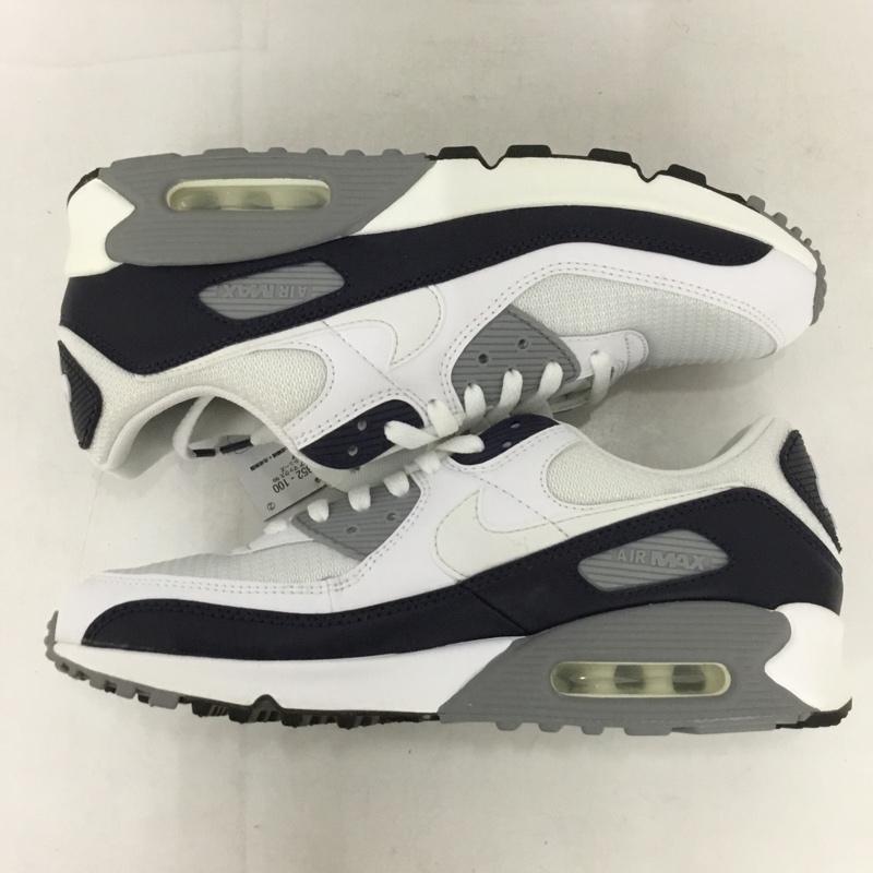 ナイキ NIKE スニーカー スニーカー CT4352-100 AIR MAX 90 27.5cm 箱有 27.5cm ロゴ、文字 白 / ホワイト / X 灰 / グレー / X 紺 / ネイビー / メンズ USED 古着 中古 10135515