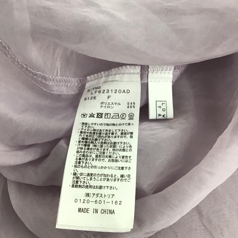 ローリーズファーム LOWRYS FARM シャツ、ブラウス 長袖 FREE 無地 紫 / パープル / レディース USED 古着 中古 10129716