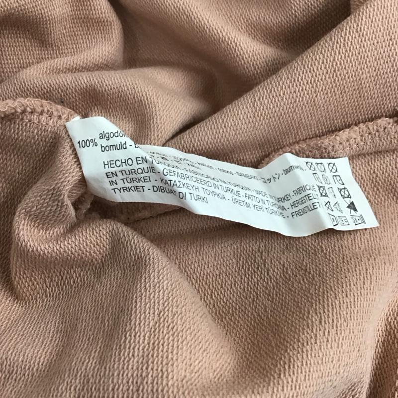 ザラ ZARA カットソー 長袖 1165 037 633 フレアスリーブ チュニック S 無地 桃 / ピンク / レディース USED 古着 中古 10117219
