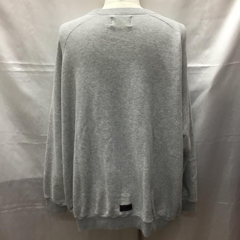 キャルオーライン CAL O LINE トレーナー 長袖 CL222-018 L 無地 灰 / グレー / メンズ USED 古着 中古 10108820
