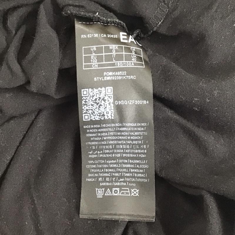 ゲス Guess Tシャツ 半袖 半袖カットソー プリントTシャツ クルーネックカットソー L プリント 黒 / ブラック / メンズ USED 古着 中古 10145047