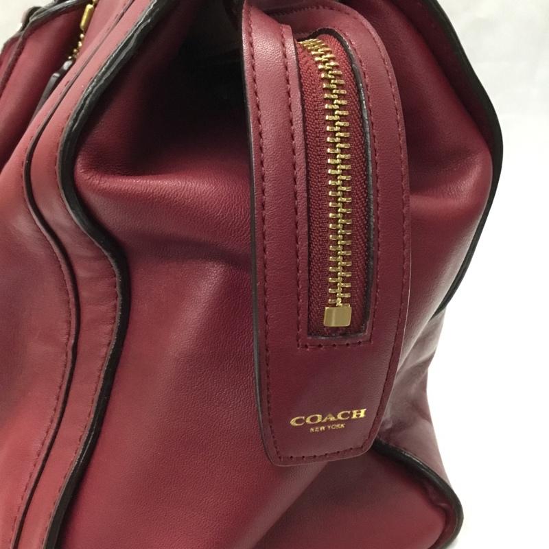 コーチ COACH トートバッグ トートバッグ 25365 無地 えんじ / ワインレッド / レディース USED 古着 中古 10118921