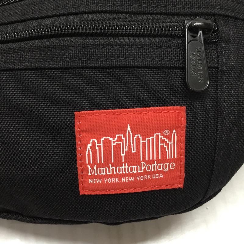 マンハッタンポーテージ Manhattan Portage ウエストバッグ ウエストバッグ ボディバッグ ロゴ、文字 黒 / ブラック / メンズ USED 古着 中古 10112549