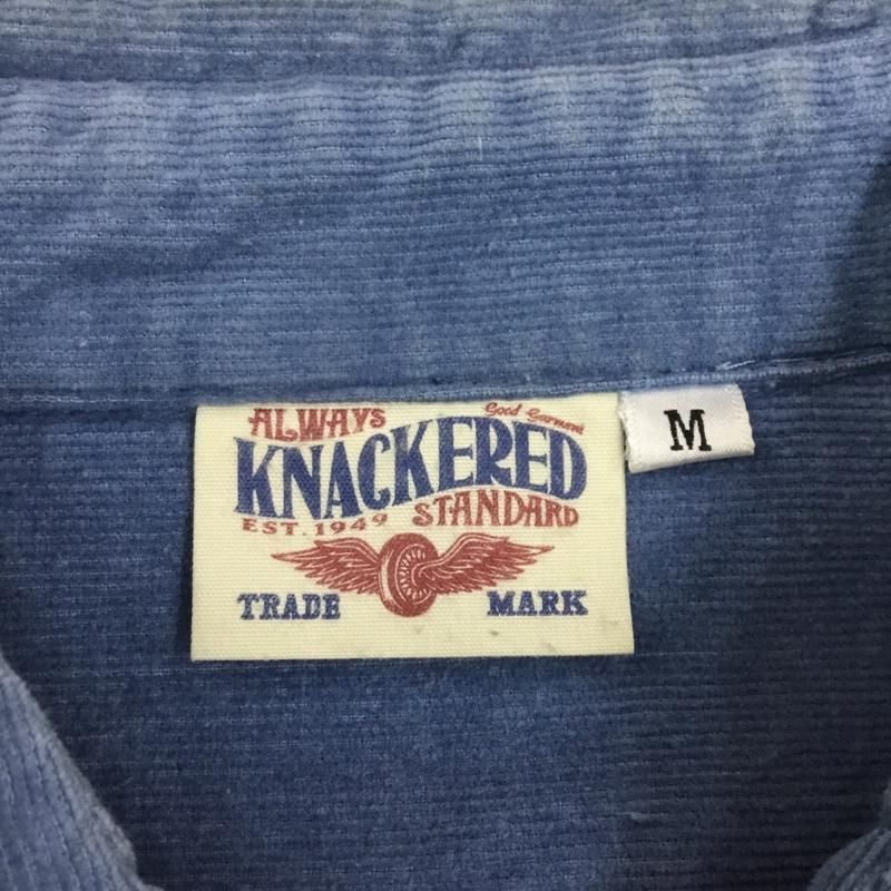 ナッカード KNACKERED シャツ、ブラウス 長袖 長袖シャツ カラーシャツ ポケットシャツ 長袖カットソー コーデュロイジャケット M 無地 水色 / ライトブルー /  メンズ USED 古着 中古 10108932