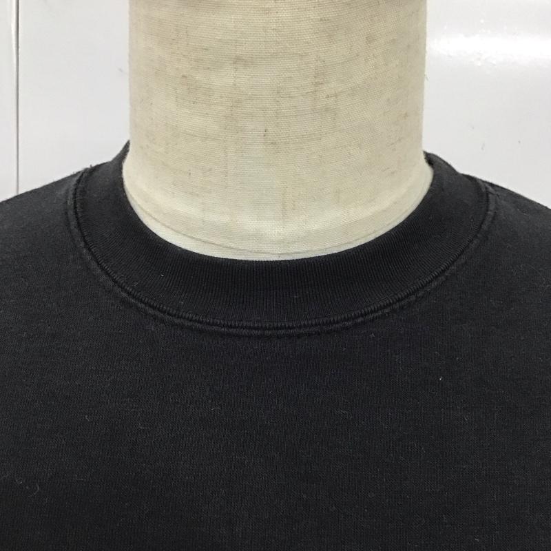 ヘインズ HANES トレーナー 長袖 薄手スウェット M ロゴ、文字 黒 / ブラック /  メンズ USED 古着 中古 10116823
