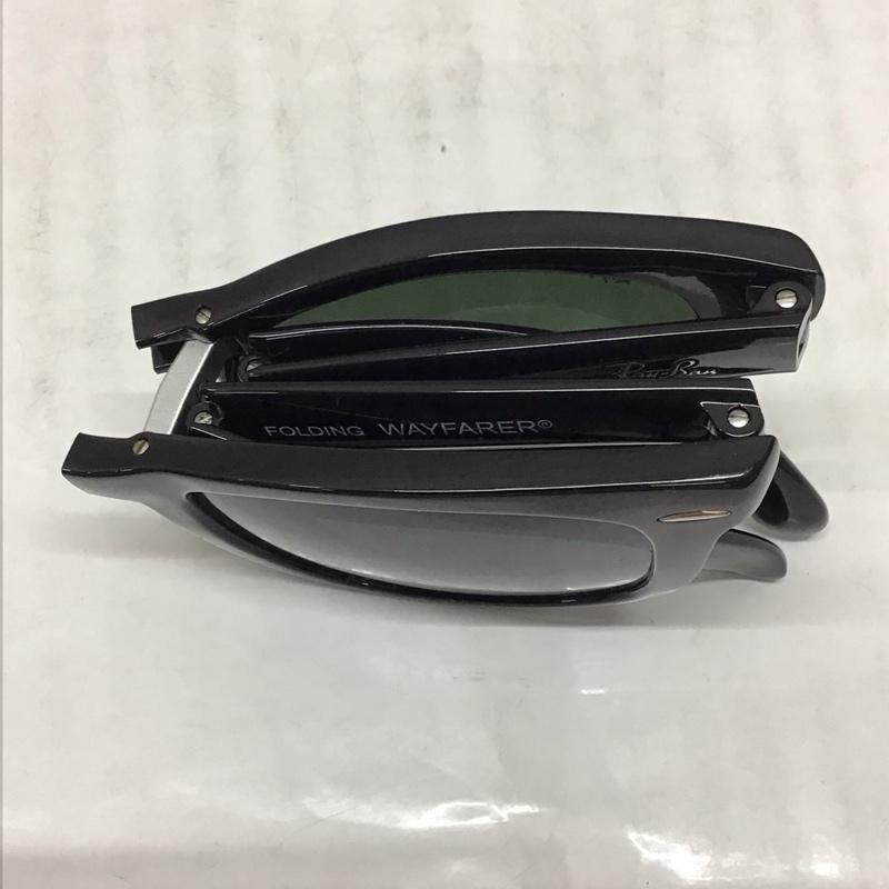 レイバン Ray-Ban めがね・サングラス サングラス RB4105 601 WAYFARER FOLDING CLASSIC 折りたたみ ロゴ、文字 黒 / ブラック / メンズ USED 古着 中古 10114319