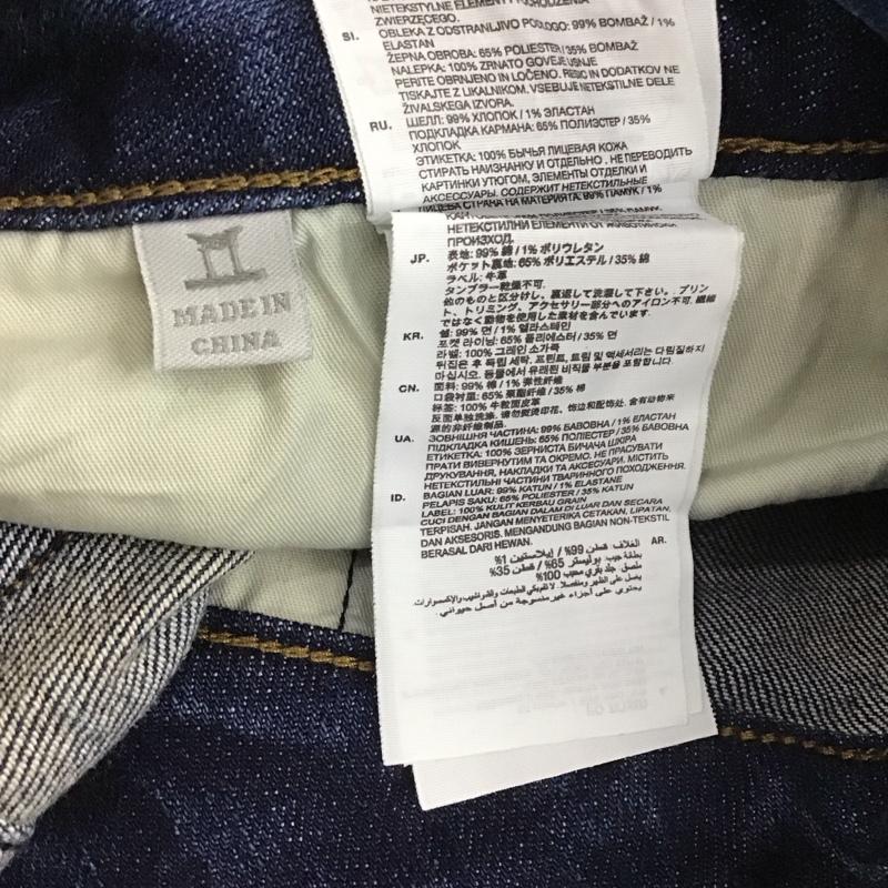 ジースターロゥ G-STAR RAW パンツ デニム、ジーンズ デニムパンツ スリムパンツ カジュアルパンツ ストレッチパンツ 34インチ ロゴ、文字 インディゴ / インディゴ / メンズ USED 古着 中古 10148272
