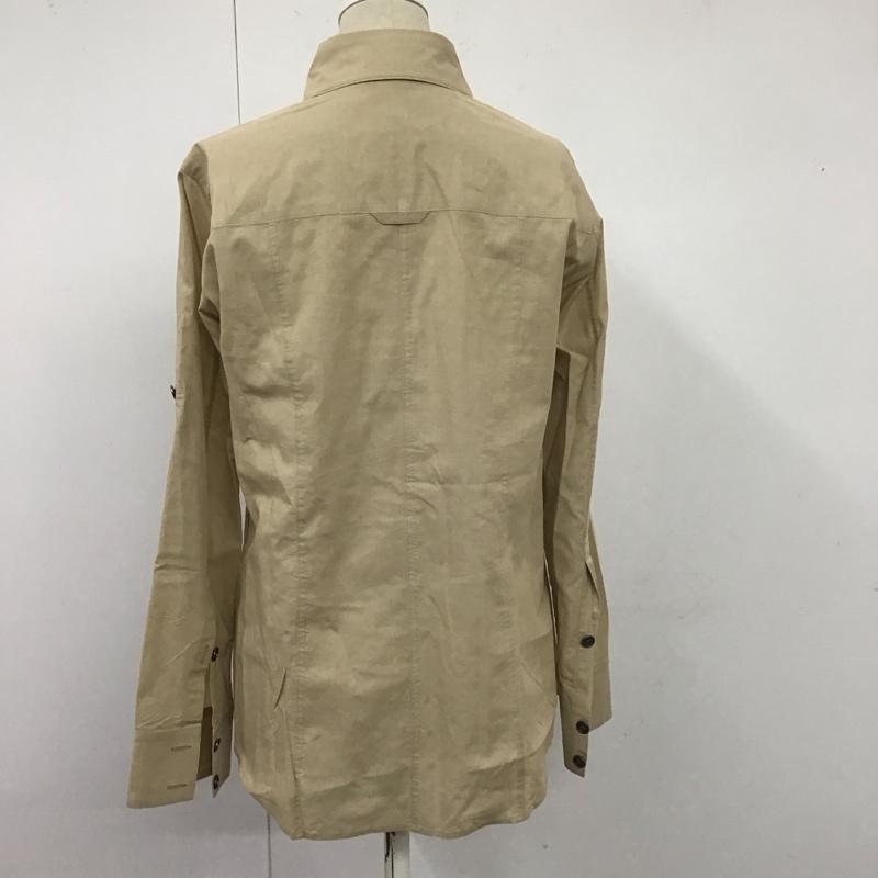 バーバリーロンドン Burberry London シャツ、ブラウス 長袖 長袖シャツ カラーシャツ ポケットシャツ 長袖カットソー 38 無地 ベージュ / ベージュ / レディース USED 古着 中古 10112511