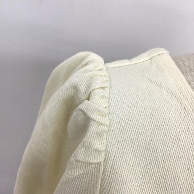 ティティベイト titivate カットソー 長袖 長袖カットソー クルーネックカットソー ロングスリーブカットソー S 無地 オフホワイト / オフホワイト / レディース USED 古着 中古 10122154
