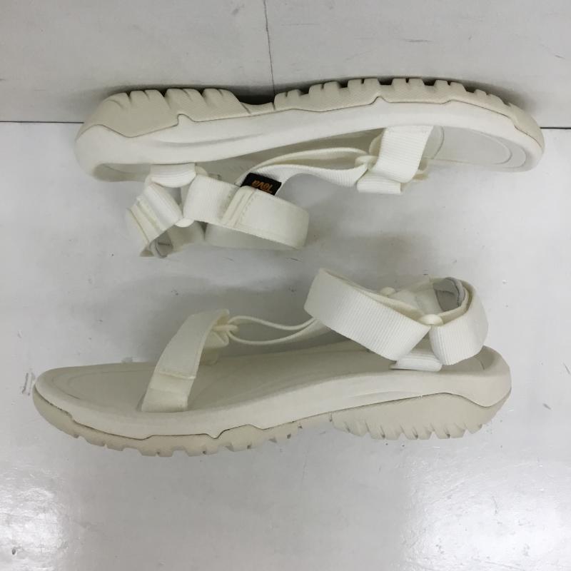 テバ Teva サンダル サンダル FM1223K 24.0cm ロゴ、文字 白 / ホワイト / レディース USED 古着 中古 10135132
