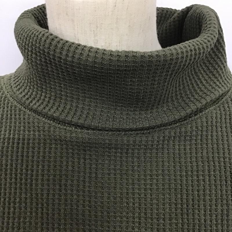 フリークスストア FREAK S STORE カットソー 長袖 長袖カットソー タートルネックカットソー ワッフル FREE 無地 カーキ / カーキ / レディース USED 古着 中古 10126940