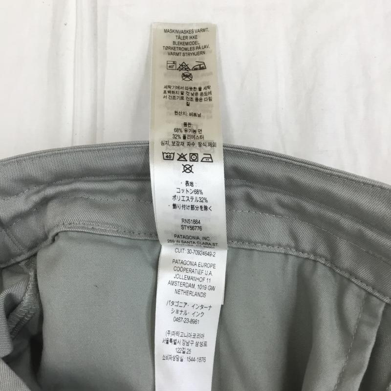 パタゴニア patagonia パンツ ワークパンツ、ペインターパンツ M ワンポイント X ロゴ、文字 薄緑 / ライトグリーン / メンズ USED 古着 中古 10129016