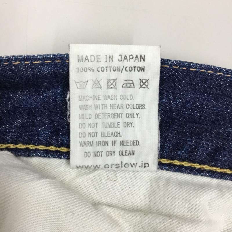 オアスロウ orSlow パンツ デニム、ジーンズ デニムパンツ ストレートパンツ ワイドパンツ カジュアルパンツ 2 無地 インディゴ / インディゴ / メンズ USED 古着 中古 10109432