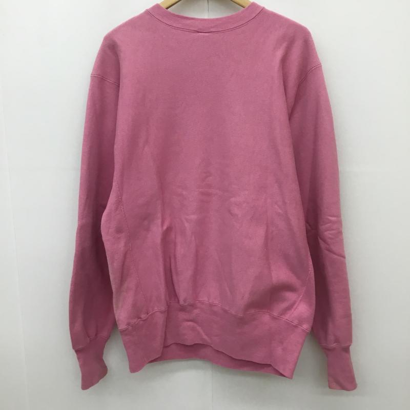 チャンピオン Champion トレーナー 長袖 REVERSE WEAVE USA製 L ロゴ、文字 桃 / ピンク / メンズ USED 古着 中古 10135945