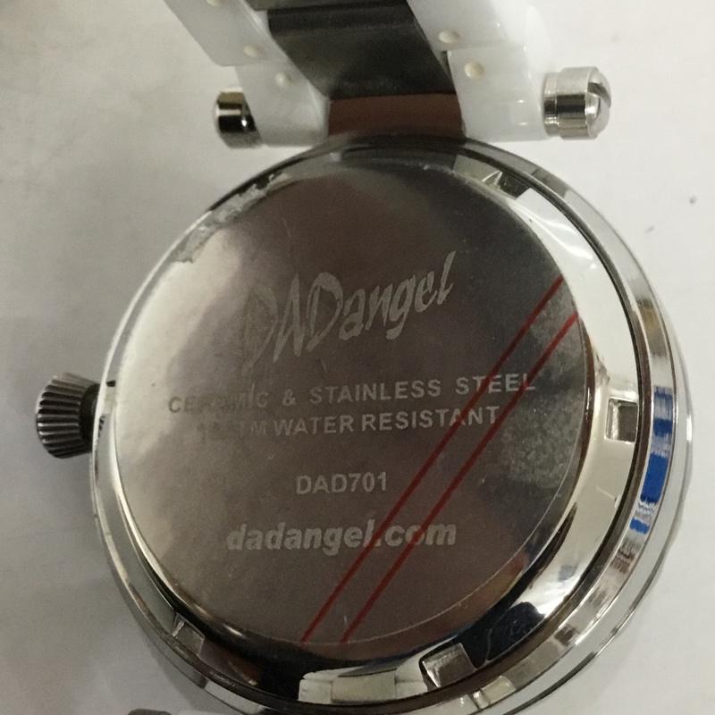 古着 USED 腕時計 アナログ(クォーツ式) DAD701 DADangel スカル ドクロ ロゴ、文字 白 / ホワイト / X 銀 / シルバー / メンズ USED 古着 中古 10129458
