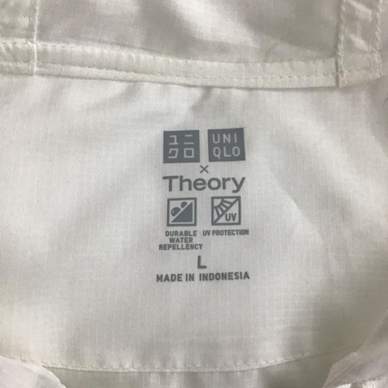 ユニクロ UNIQLO ジャケット、上着 ジャケット、ブレザー 01-21-1f143a ウィンドブレーカー Theory コラボ マウンテンパーカー L 無地 白 / ホワイト / レディース USED 古着 中古 10111749