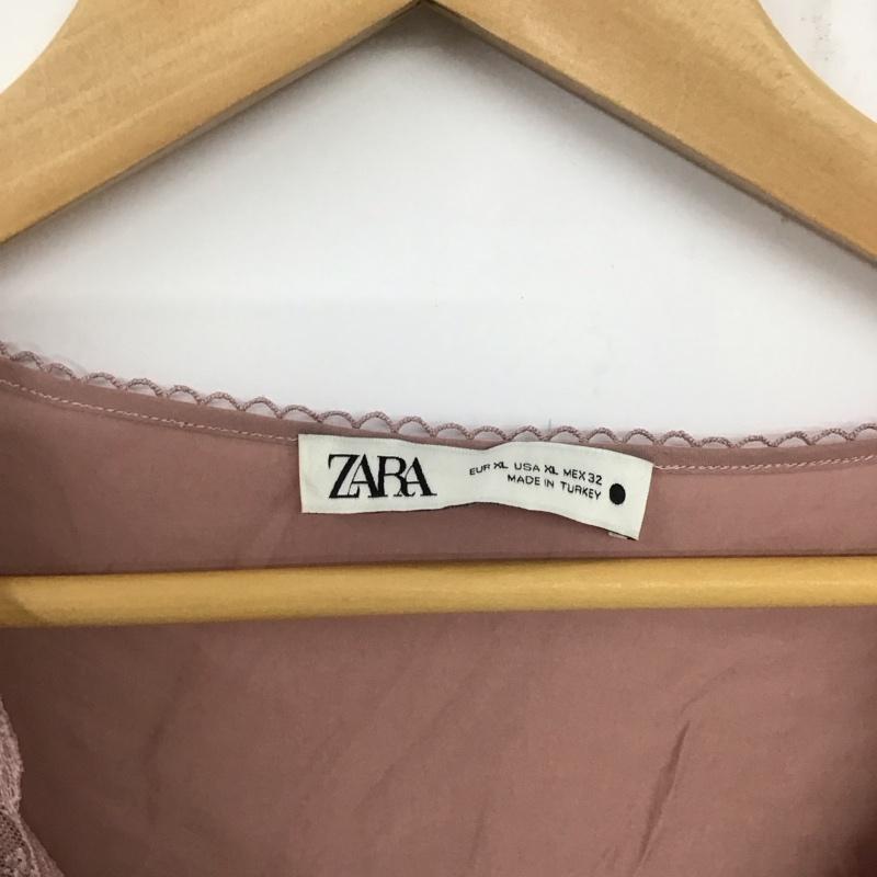 ザラ ZARA シャツ、ブラウス 半袖 半袖シャツ 無地シャツ レースシャツ XL 無地 マルチカラー / マルチカラー / レディース USED 古着 中古 10135562