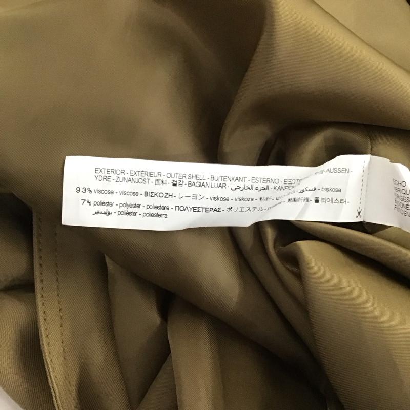 ザラ ZARA コート コート一般 0518 053 751 ロングコート 薄手コート M 無地 ベージュ / ベージュ / レディース USED 古着 中古 10142261