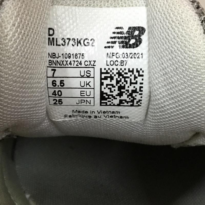 ニューバランス New Balance スニーカー スニーカー ML373KG2 25cm 25.0cm ロゴ、文字 灰 / グレー / レディース USED 古着 中古 10106863