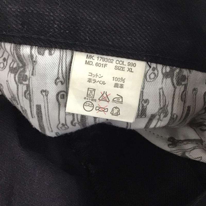ポールスミス Paul Smith パンツ デニム、ジーンズ デニムパンツ スリムパンツ カジュアルパンツ ストレッチパンツ XL 無地 黒 / ブラック / メンズ USED 古着 中古 10133375