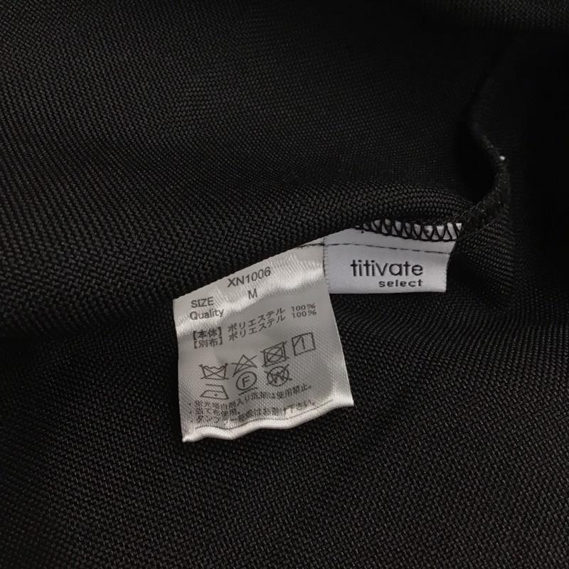 ティティベイト titivate サロペット・オーバーオール サロペット、オーバーオール XN1006 ウエストリボン付き オールインワン M 無地 黒 / ブラック / レディース USED 古着 中古 10133976