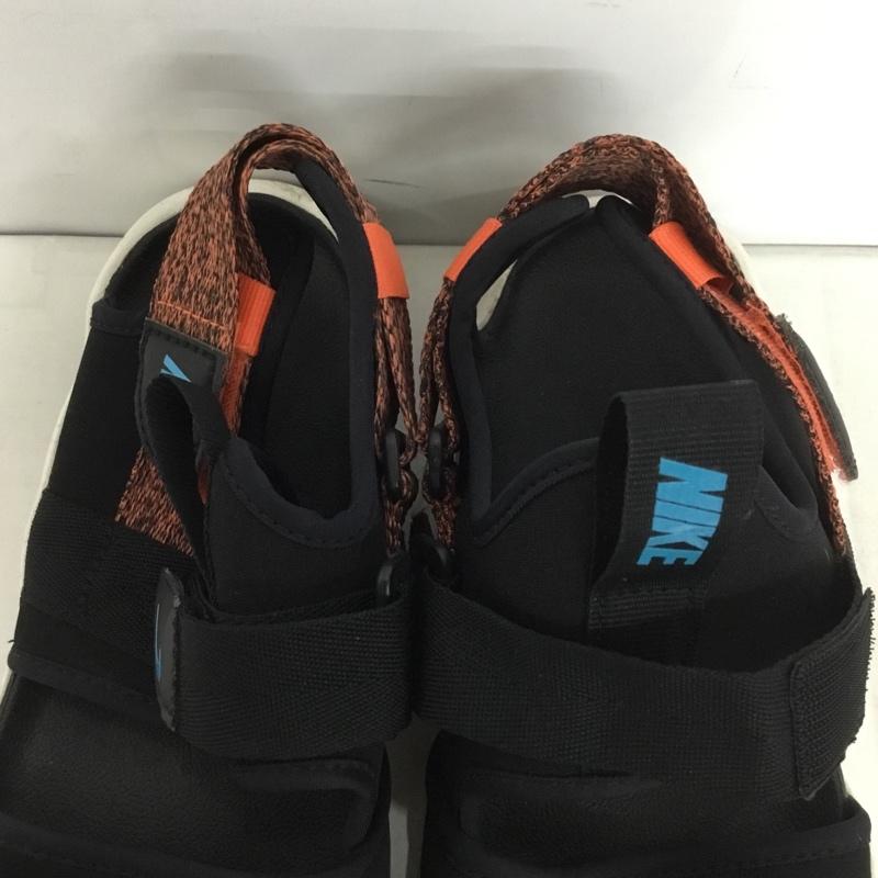 ナイキ NIKE サンダル サンダル CI8797-007 キャニオンサンダル 26cm 26.0cm ロゴ、文字 黒 / ブラック / X 橙 / オレンジ / レディース USED 古着 中古 10138839