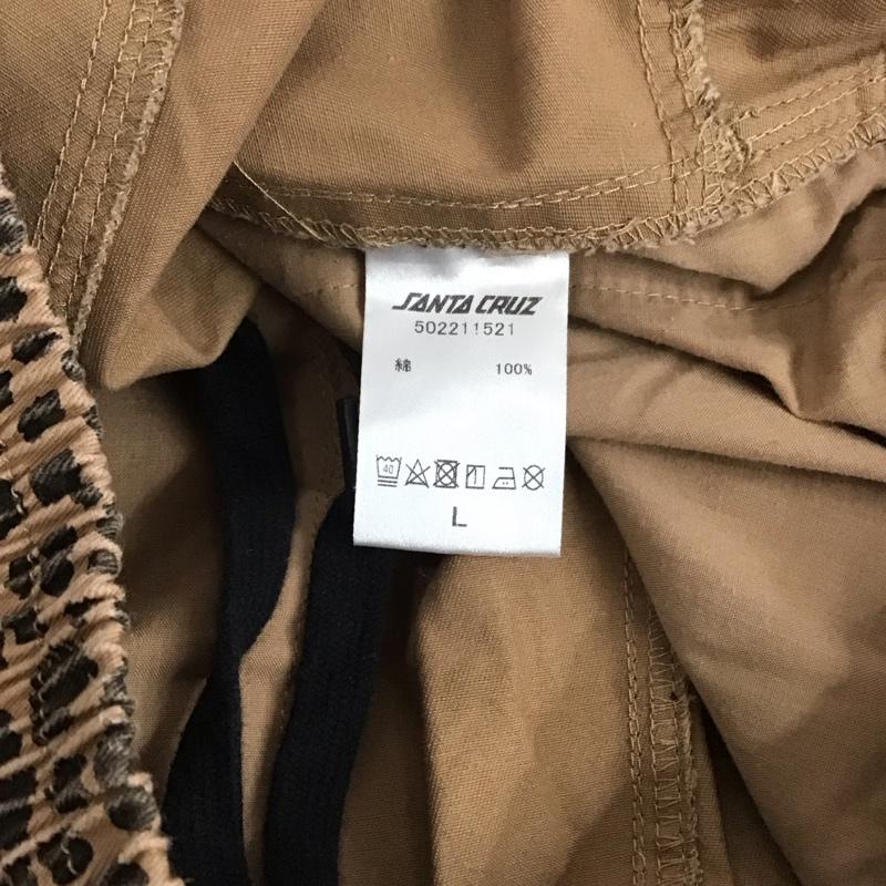 サンタクルーズ SANTA CRUZ パンツ ワークパンツ、ペインターパンツ ワークパンツ ワイドパンツ カジュアルパンツ L ヒョウ柄・レオパード柄 茶 / ブラウン /  メンズ USED 古着 中古 10123686