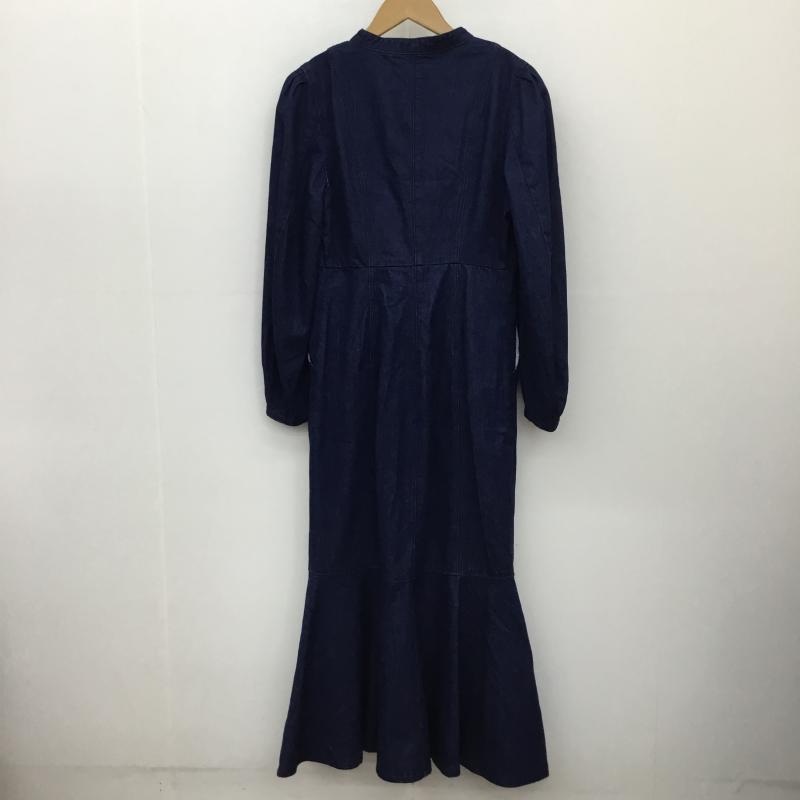 マウジー MOUSSY ワンピース ロングスカート 1 無地 青 / ブルー / レディース USED 古着 中古 10134144