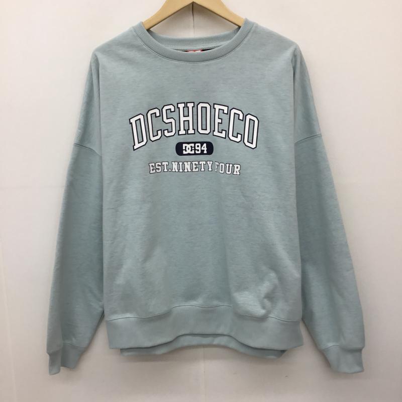 ディーシー DC トレーナー 長袖 L プリント 水色 / ライトブルー / レディース USED 古着 中古 10138234