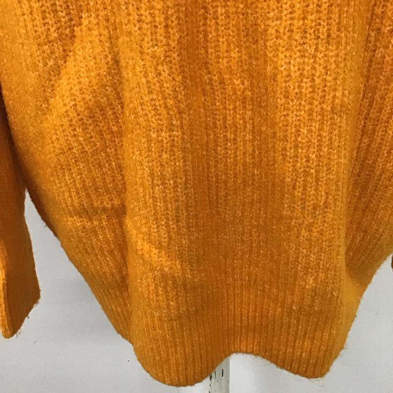 アイテムズ アーバンリサーチ ITEMS URBAN RESEARCH ニット、セーター 長袖 it37-22b012 フワフワハイネックニット FREE 無地 橙 / オレンジ / レディース USED 古着 中古 10121519