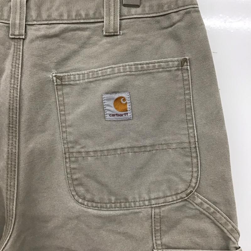 カーハート Carhartt パンツ ワークパンツ、ペインターパンツ ワークパンツ ワイドパンツ カジュアルパンツ 33インチ 無地 ベージュ / ベージュ / メンズ USED 古着 中古 10132919