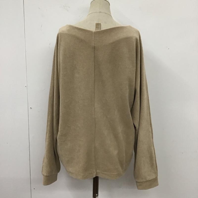 ニコアンド niko and... カットソー 長袖 長袖カットソー Vネックカットソー ロングスリーブカットソー 4 無地 ベージュ / ベージュ / レディース USED 古着 中古 10121649