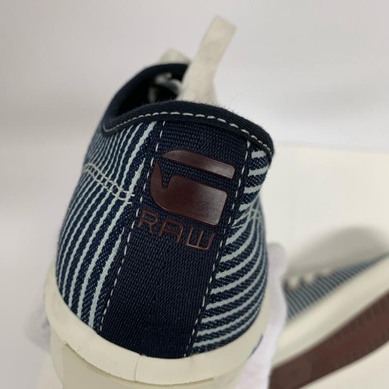 ジースターロゥ G-STAR RAW スニーカー スニーカー ストライプ インディゴ / インディゴ / X 白 / ホワイト / メンズ USED 古着 中古 10014692