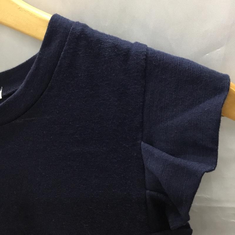 アーバンリサーチ URBAN RESEARCH カットソー 半袖 WH61-21N013 フリル袖 ノースリーブ FREE 無地 紺 / ネイビー / レディース USED 古着 中古 10118161