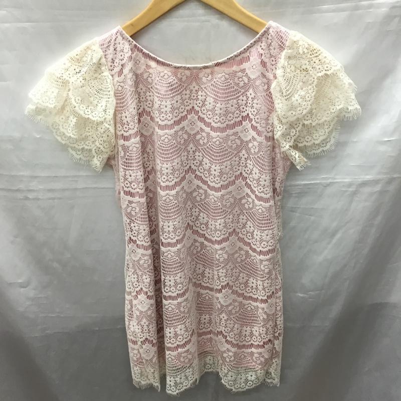マーキュリーデュオ MERCURYDUO カットソー 半袖 001040602201 レース FREE 白 / ホワイト / X 桃 / ピンク / レディース USED 古着 中古 10118194