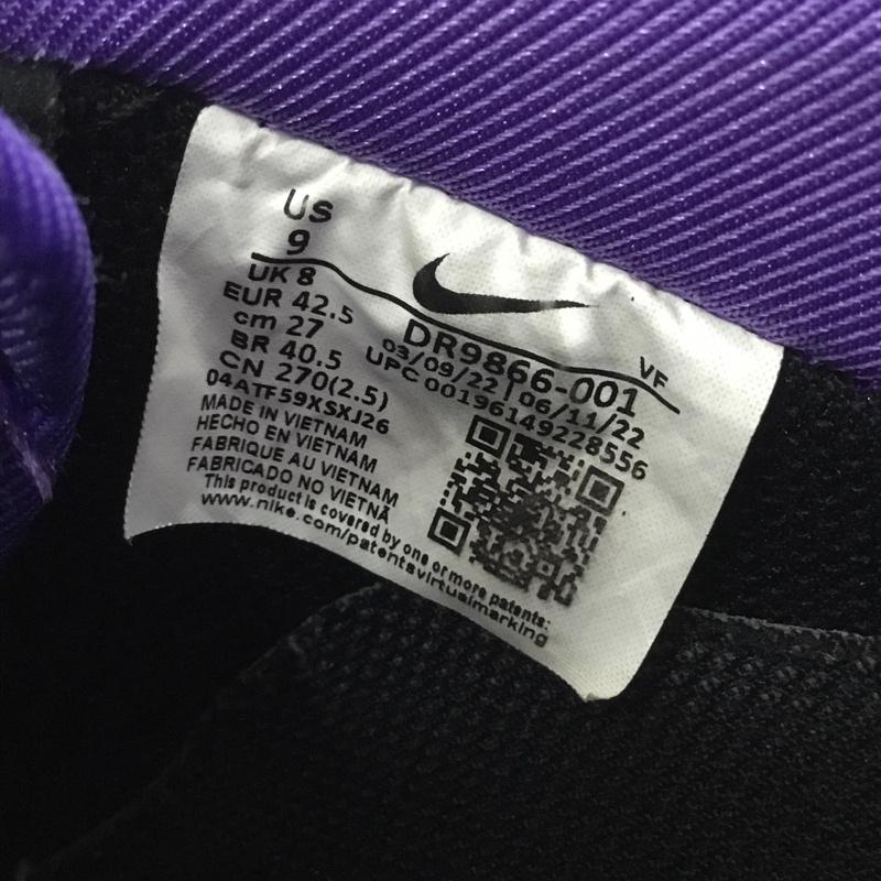 ナイキ NIKE スニーカー スニーカー DR9866-001 AIR FORCE 1 07 LV8 EMB 27cm 27.0cm ロゴ、文字 黒 / ブラック / X 白 / ホワイト / X 紫 / パープル / メンズ USED 古着 中古 10137853