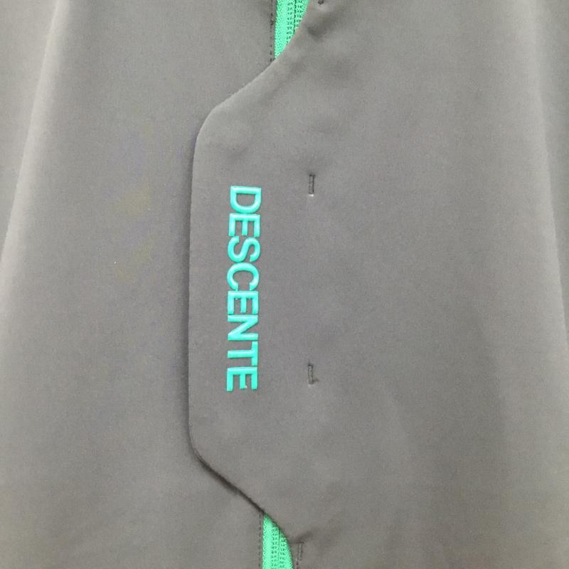 デサント DESCENTE ベスト ベスト DGMMJL80 ナイロンストレッチ ジャージーベスト ゴルフウェア タグ付き M ロゴ、文字 黒 / ブラック / X 緑 / グリーン / メンズ USED 古着 中古 10135529