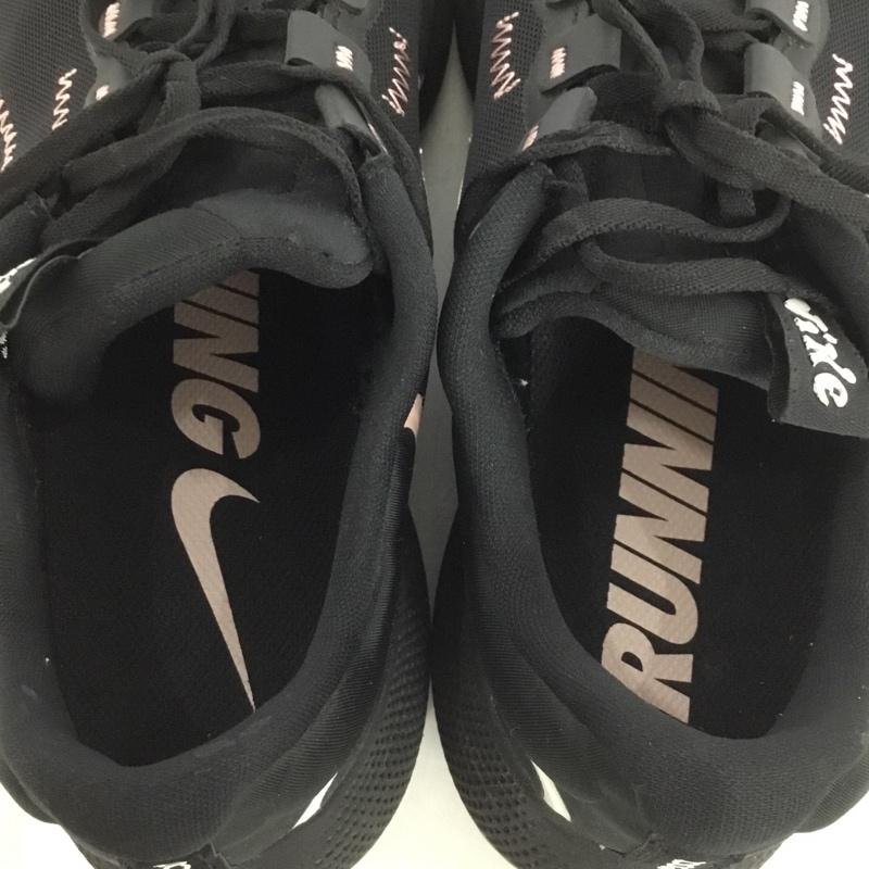 ナイキ NIKE スニーカー スニーカー DM6190-010 REACT ESCAPE RN 24.5cm 24.5cm ロゴ、文字 黒 / ブラック / X 桃 / ピンク / レディース USED 古着 中古 10136925