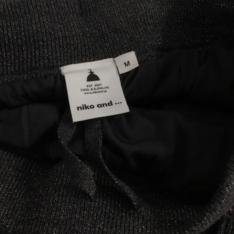 ニコアンド niko and... スカート ロングスカート NKN36526RM リブニットスカート ラメ M 無地 黒 / ブラック / レディース USED 古着 中古 10138976