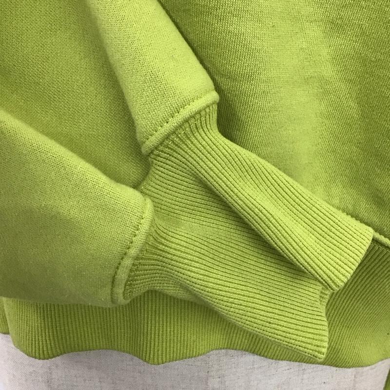 アズールバイマウジー AZUL BY MOUSSY トレーナー 長袖 250fat80-115i ショートカラースウェットトップス 長袖トレーナー S 無地 緑 / グリーン / レディース USED 古着 中古 10114508