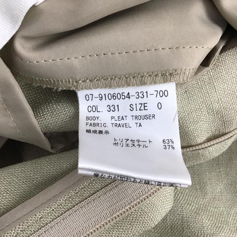 セオリー theory パンツ スラックス 0 無地 薄緑 / ライトグリーン / レディース USED 古着 中古 10147209