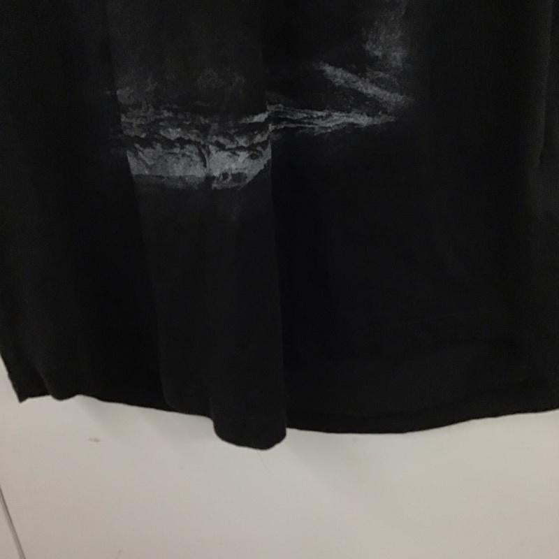 ディーゼル DIESEL Tシャツ 半袖 Vネック XS プリント 黒 / ブラック / レディース USED 古着 中古 10130597
