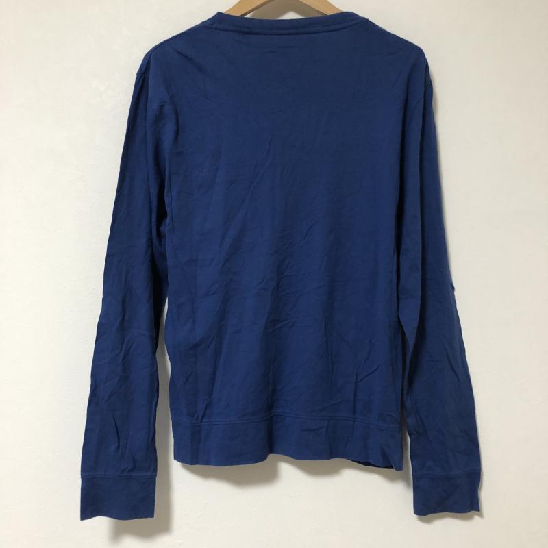 シンプリシテ プリュス SIMPLICITE PLUS カーディガン 長袖 40 無地 青 / ブルー / メンズ USED 古着 中古 10014296