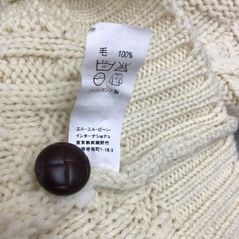エルエルビーン L.L.Bean ニット、セーター 長袖 長袖ニット 長袖カットソー リブニット セーター S 無地 オフホワイト / オフホワイト / メンズ USED 古着 中古 10112108