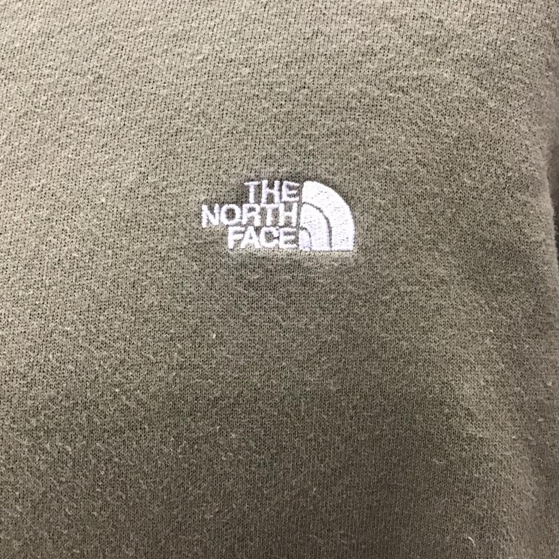 ザノースフェイス THE NORTH FACE トレーナー 長袖 nt61812z 長袖スウェット トレーナー リブスウェットカットソー L ロゴ、文字 カーキ / カーキ / メンズ USED 古着 中古 10111808