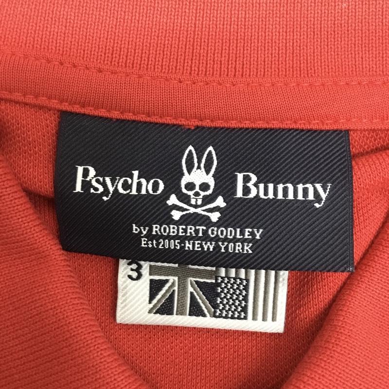 サイコバニー Psycho Bunny ポロシャツ 半袖 PB-11-86000 ストレッチ 3 ワンポイント 赤 / レッド / メンズ USED 古着 中古 10136489